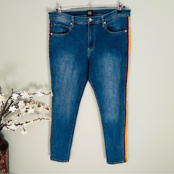 BDG Urban Outfitters Side Strip Skinny Stretch Jean Size 36x32 - Picture 2 of 4